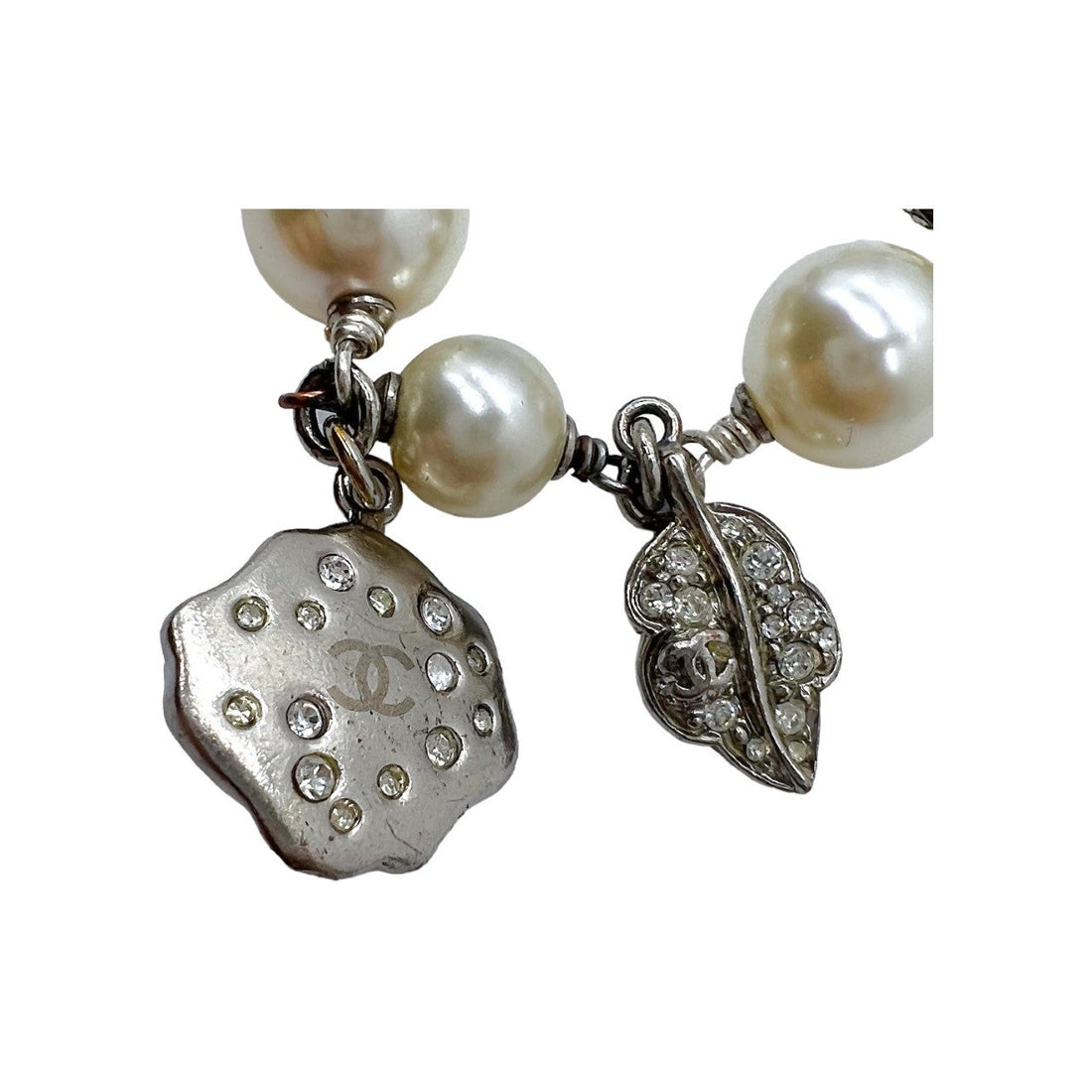 Chanel  Pearl Charm Choker Necklace