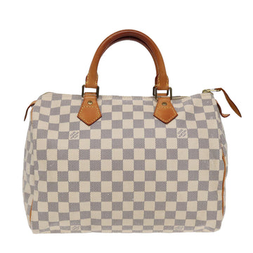 Louis Vuitton Speedy 30  Canvas Handbag