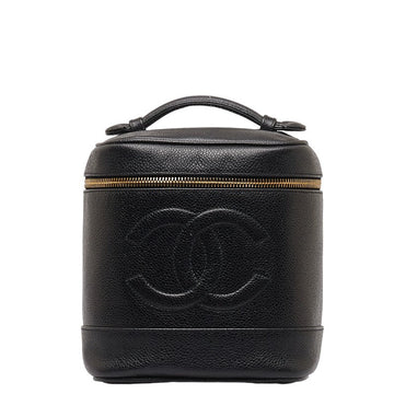 Chanel Coco Vanity Bag  Pouch A01998 Black Caviar S  Chanel