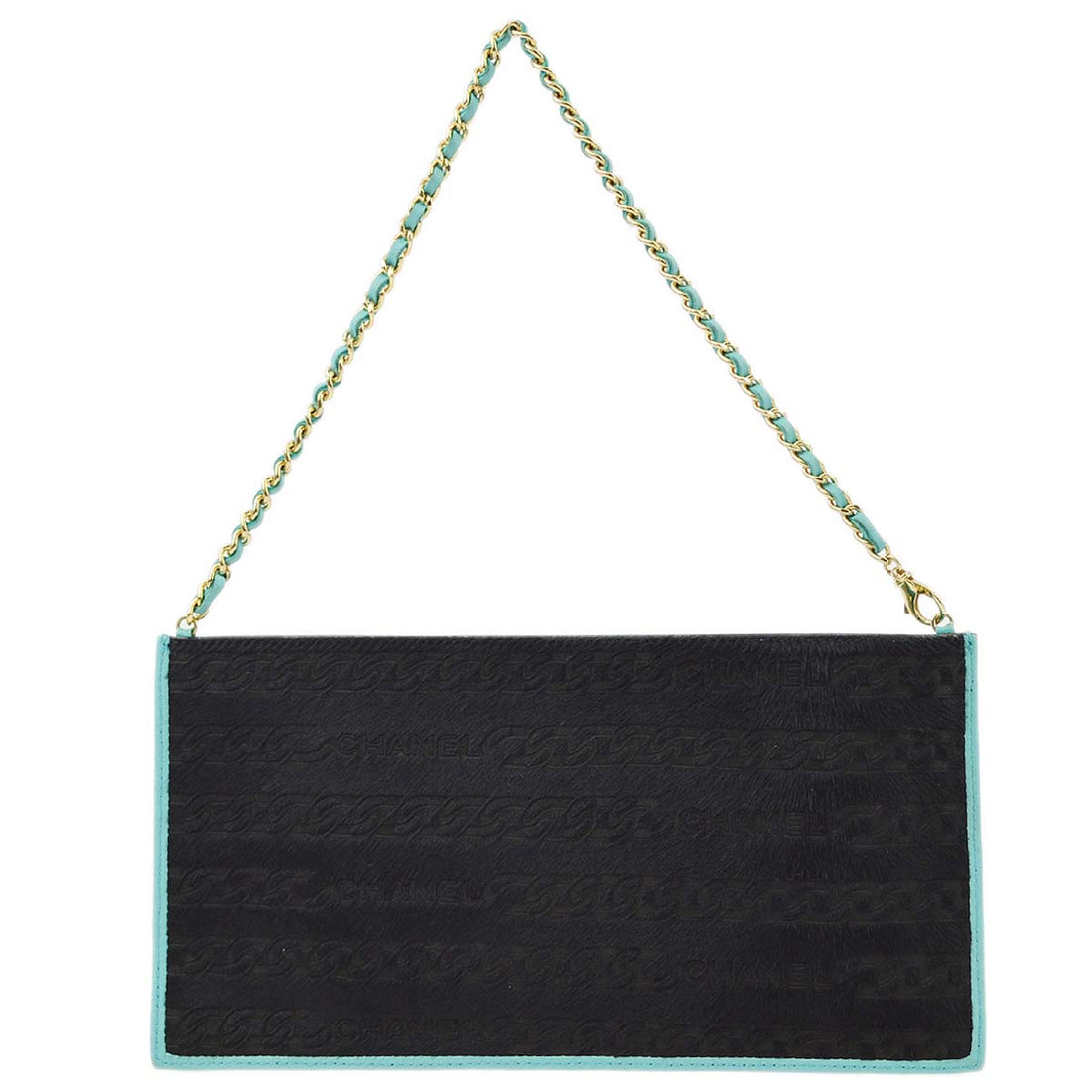 Chanel Black Pony hair Chain Handbag
