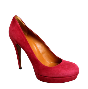 Gucci Women's  Suede Platform Pump Shoes