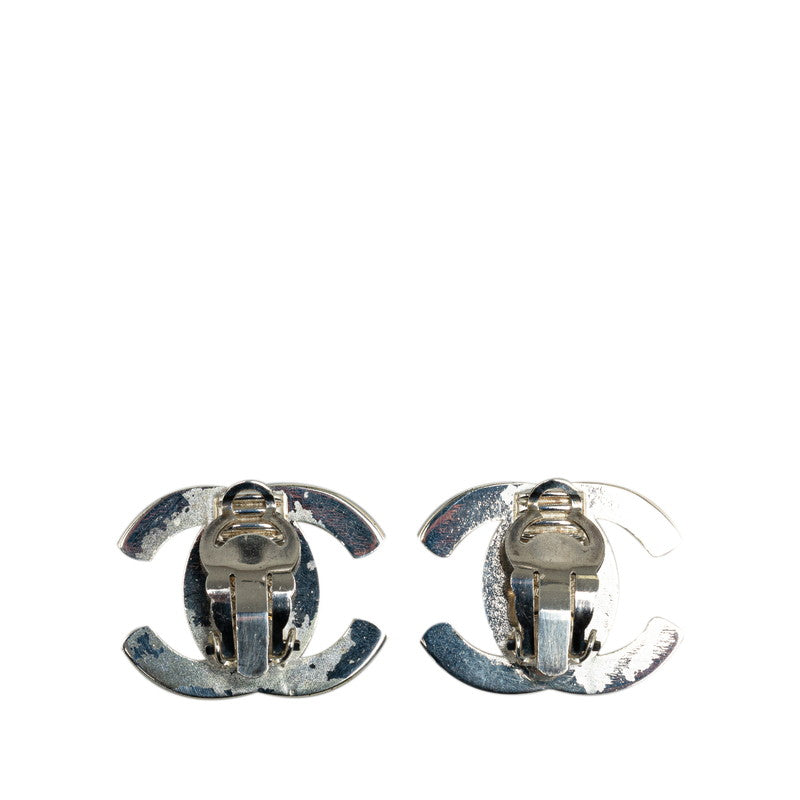 Chanel Coco Turn-Lock Earring Silver Metal  Chanel