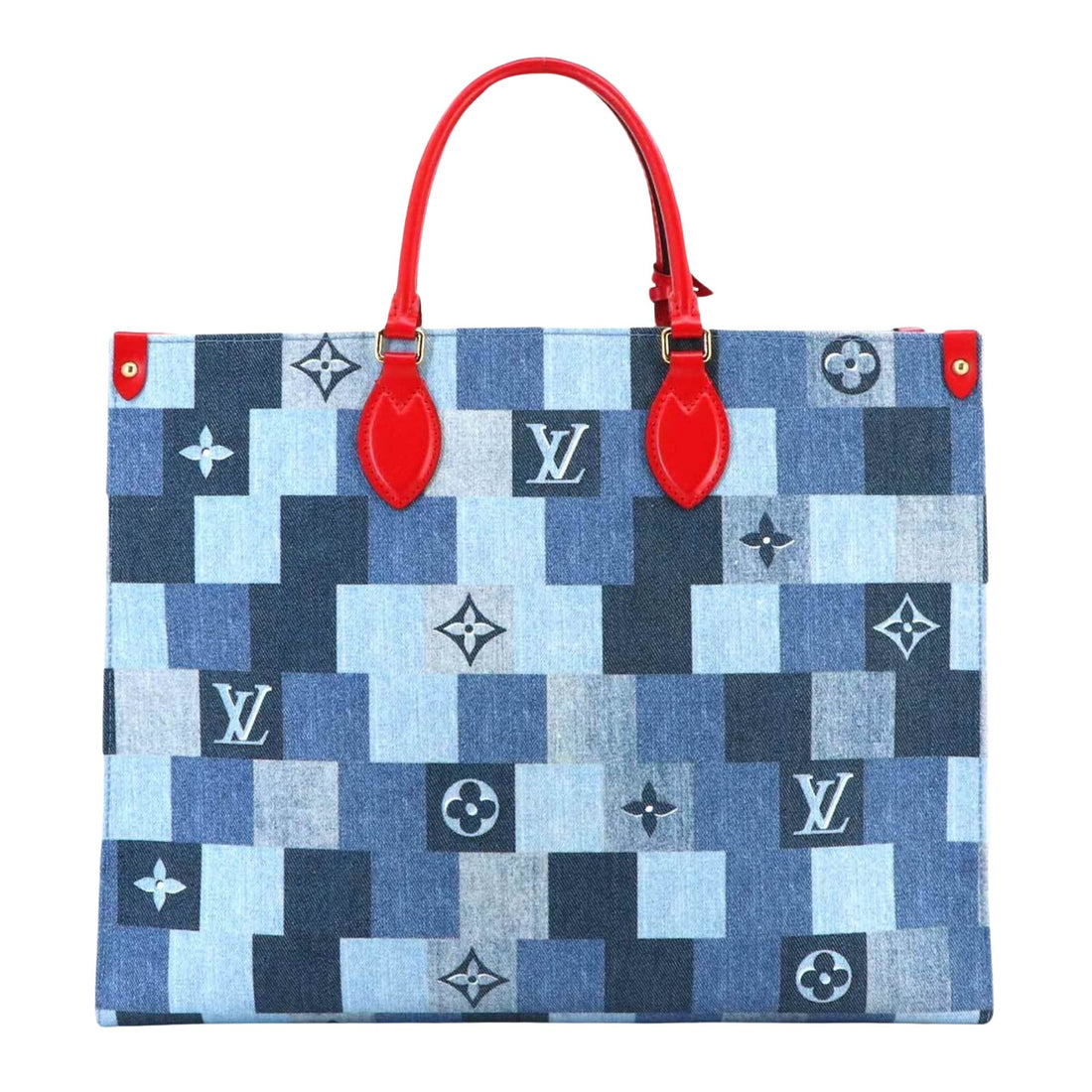 Louis Vuitton Onthego Gm   - Jeans Tote Bag