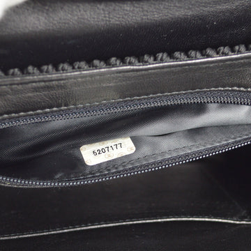 Chanel Black Canvas Braid Handbag