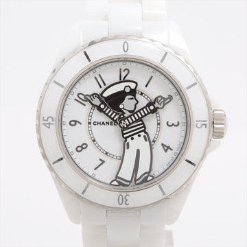Chanel J12 Mademoiselle Rapauza H7481 SSCE AT White Writing Panerai