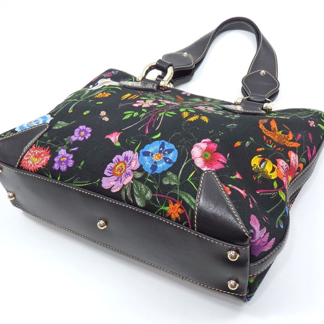 Gucci Floral  Canvas Tote Bag ()