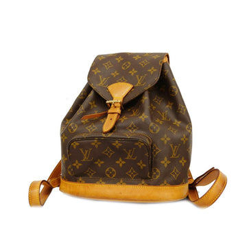 Louis Vuitton Montsouris Mm  Canvas Backpack Bag