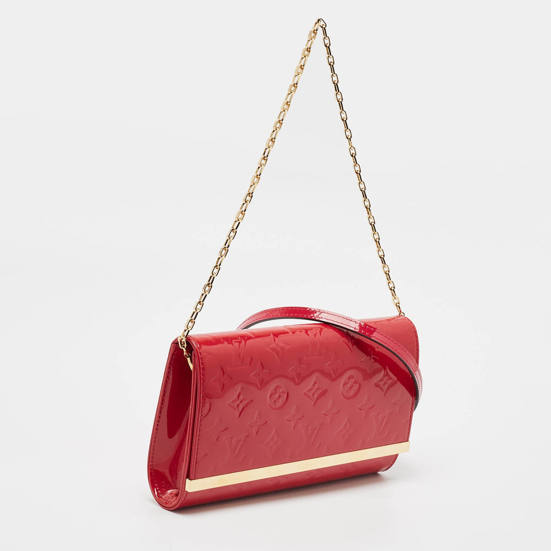 Louis Vuitton Indian Rose Monogram Vernis Ana Clutch Bag