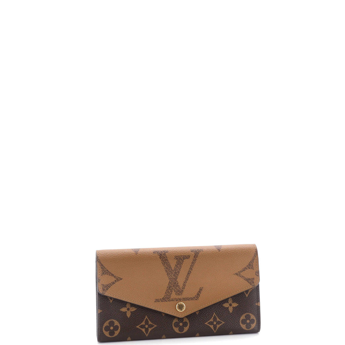 Sarah Wallet NM Reverse Monogram Giant and Monogram Canvas