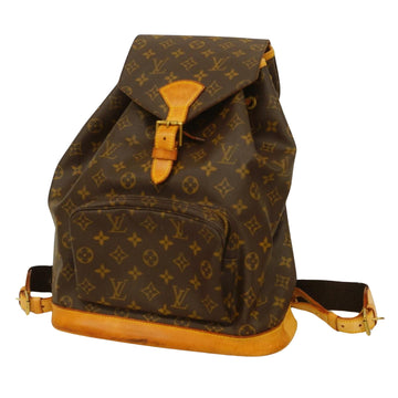Louis Vuitton Montsouris Gm  Canvas Backpack Bag
