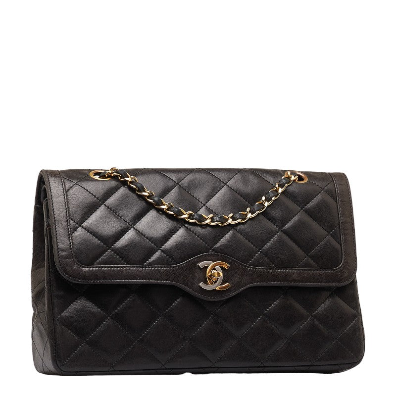 Chanel Matrasse Double Flap  Limited Handbag Chain Shoulder Bags Black  S  CHANEL