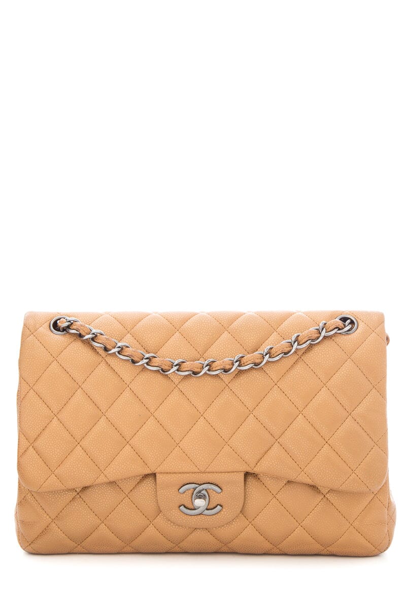 Top Quality Chanel 2011 Metallic Bronze Jumbo Double Flap Handbag