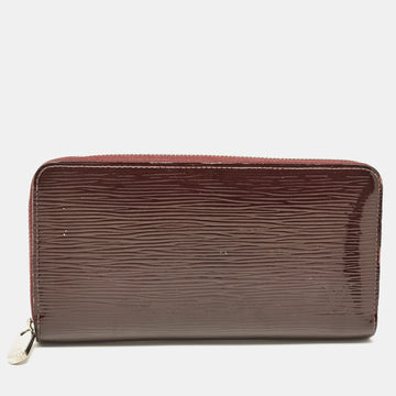 Louis Vuitton Bordeaux Eclectic  Leather Zippy Wallet