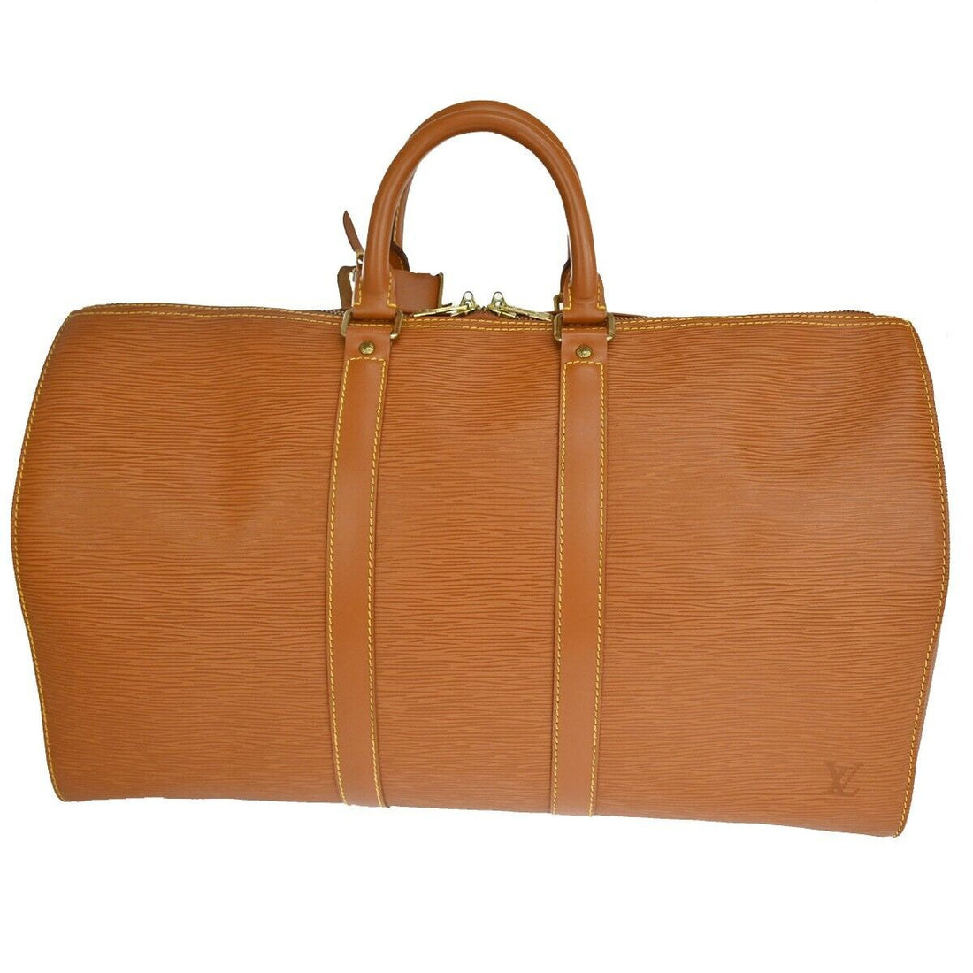 Louis Vuitton Keepall 45  Leather Travel Bag