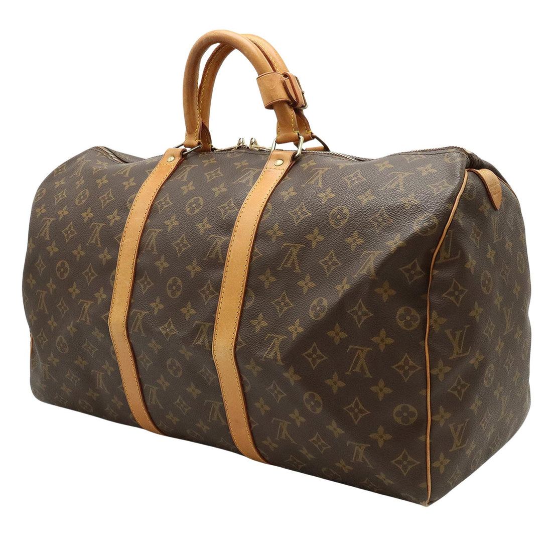 Louis Vuitton Keepall 50  Canvas Travel Bag