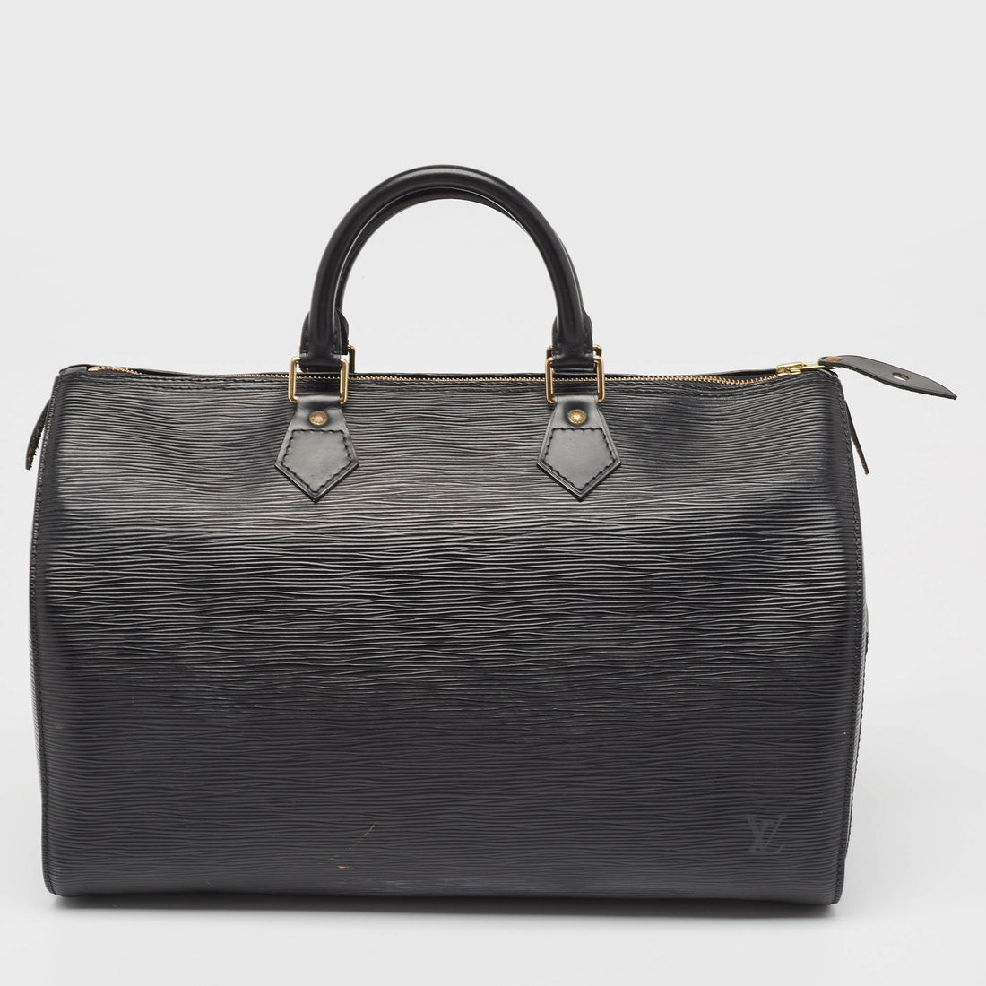 Louis Vuitton Black Epi Leather Speedy 35 Bag