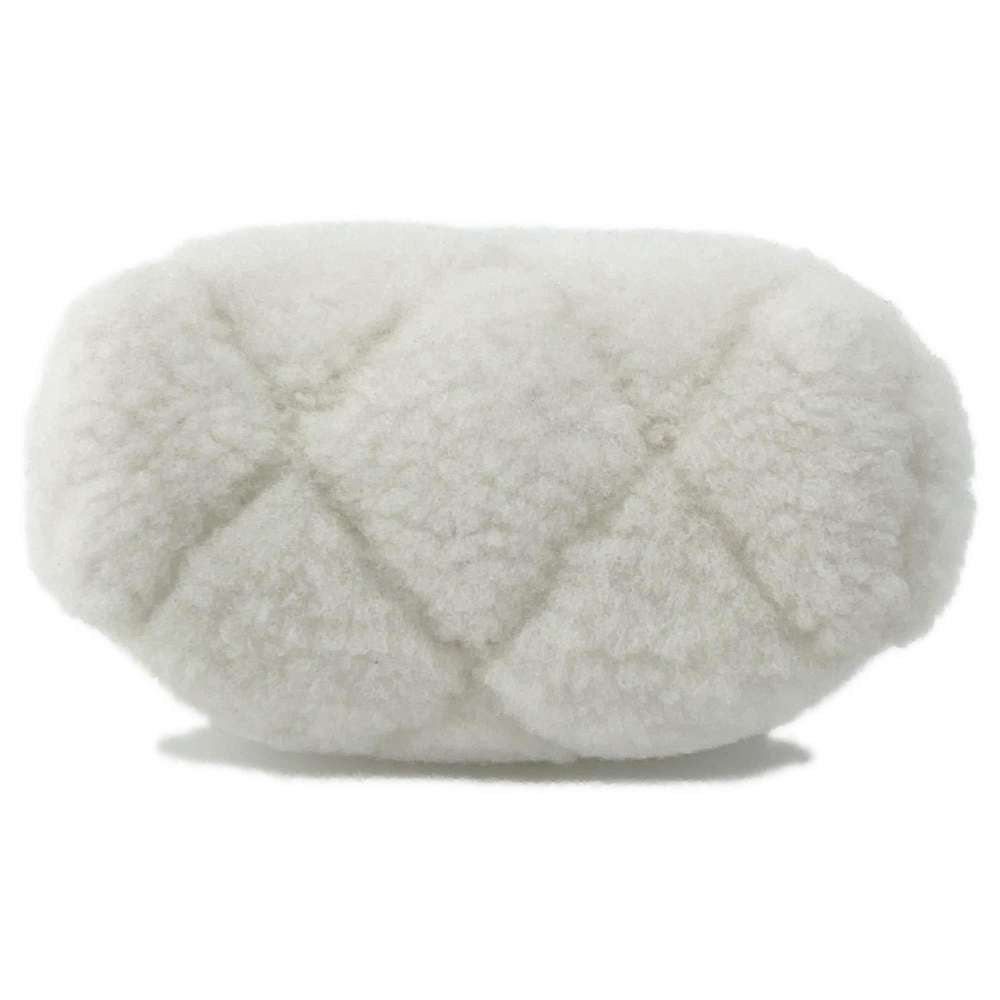 CHANEL CocoNeige ChainShoulder Bag White Shearling Ram