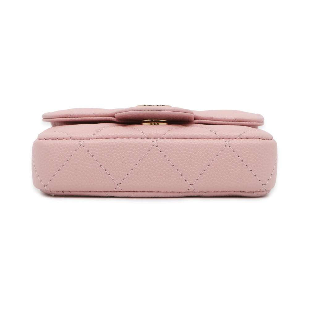 CHANEL Chain belt bag Pink AP1952 Caviar Leather Size Mini