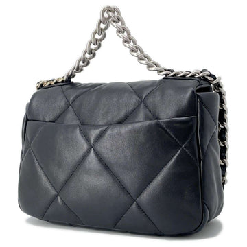 CHANEL CHANEL19 Chain Shoulder Bag Black AS1160 Lambskin