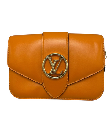 Louis Vuitton Pont 9 Orange Leather