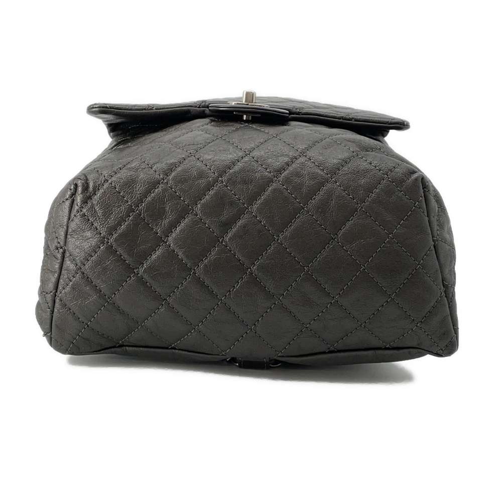 CHANEL Matelasse Chain Backpack Gray A90714 Leather