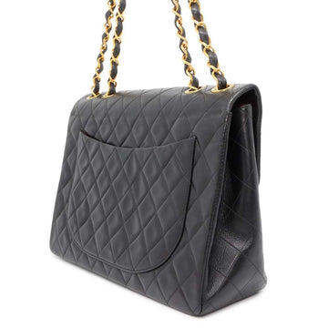 CHANEL Jumbo Matelasse ChainShoulder Black A04412 Lambskin