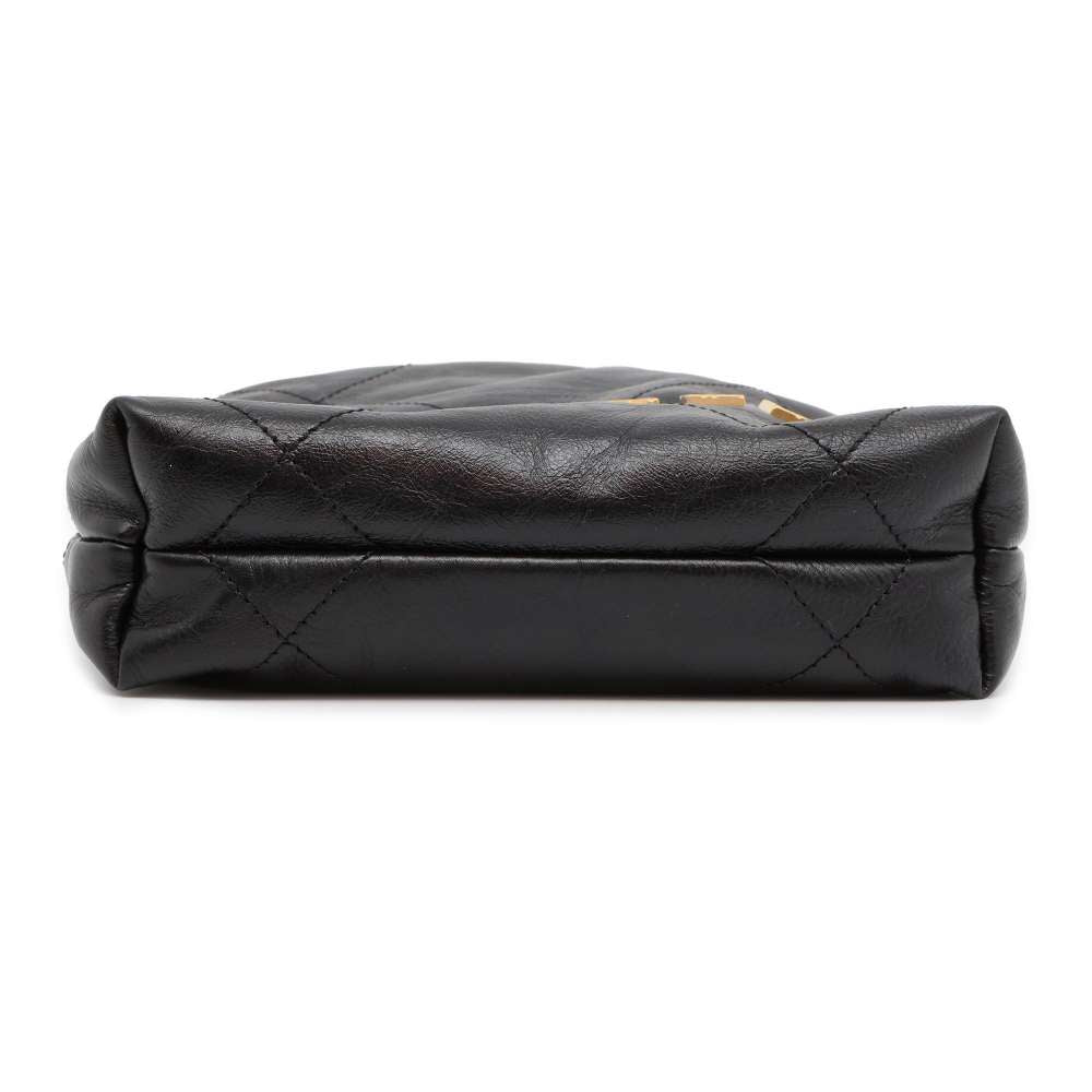 CHANEL CHANEL 22 Shoulder Bag Black AS3980 Shiny Calf Leather