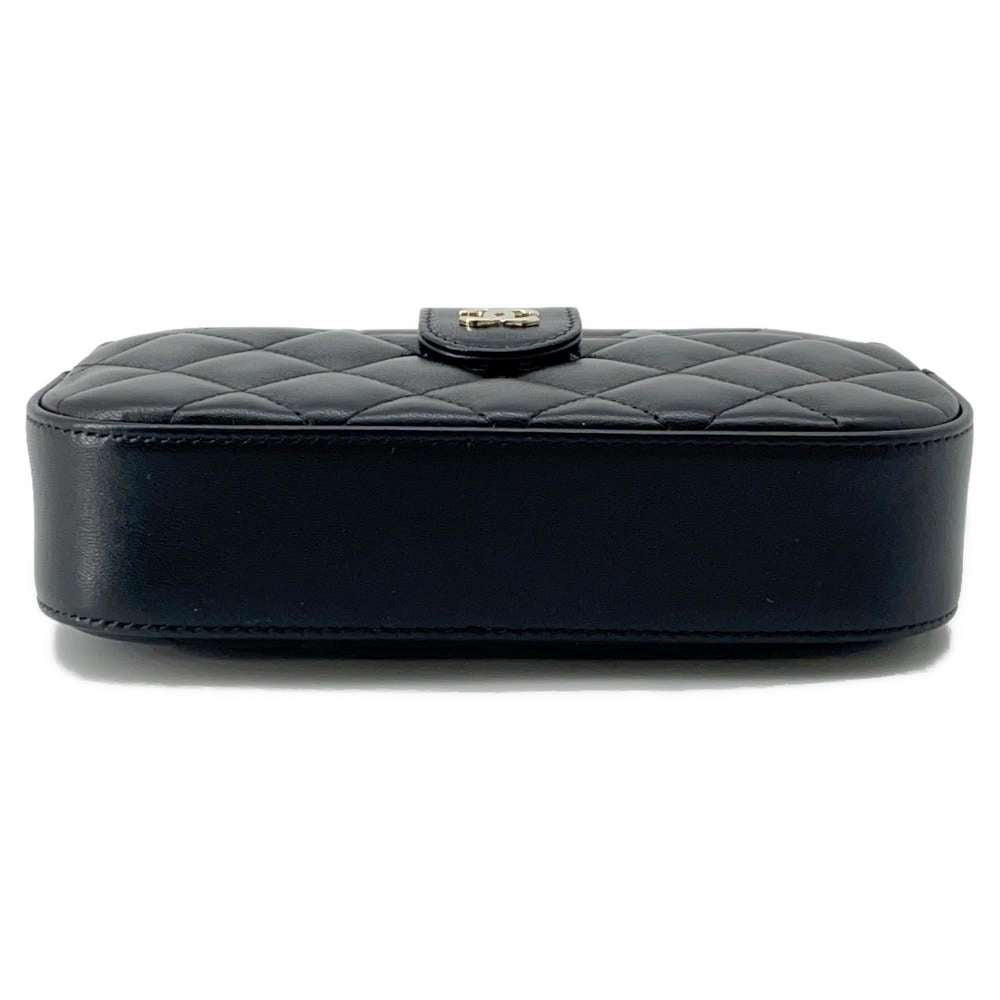 CHANEL Matelasse ChainShoulder camera bag Black AP3998 Lambskin