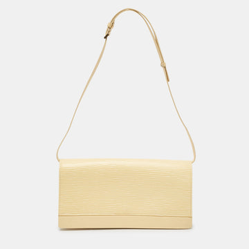 Louis Vuitton Vanilla  Leather Honfleur Clutch Bag