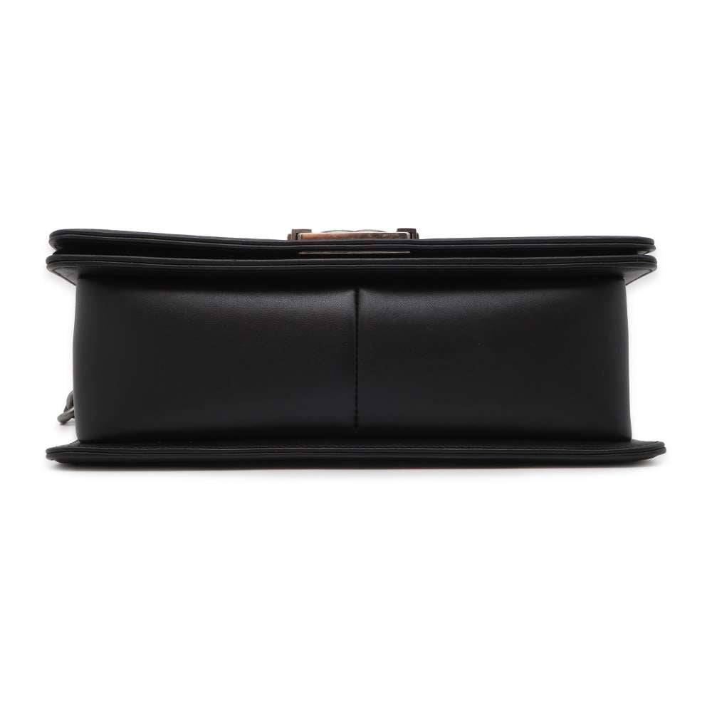 CHANEL Boy Chanel ChainShoulder Bag Black A67086 Lambskin Size 25