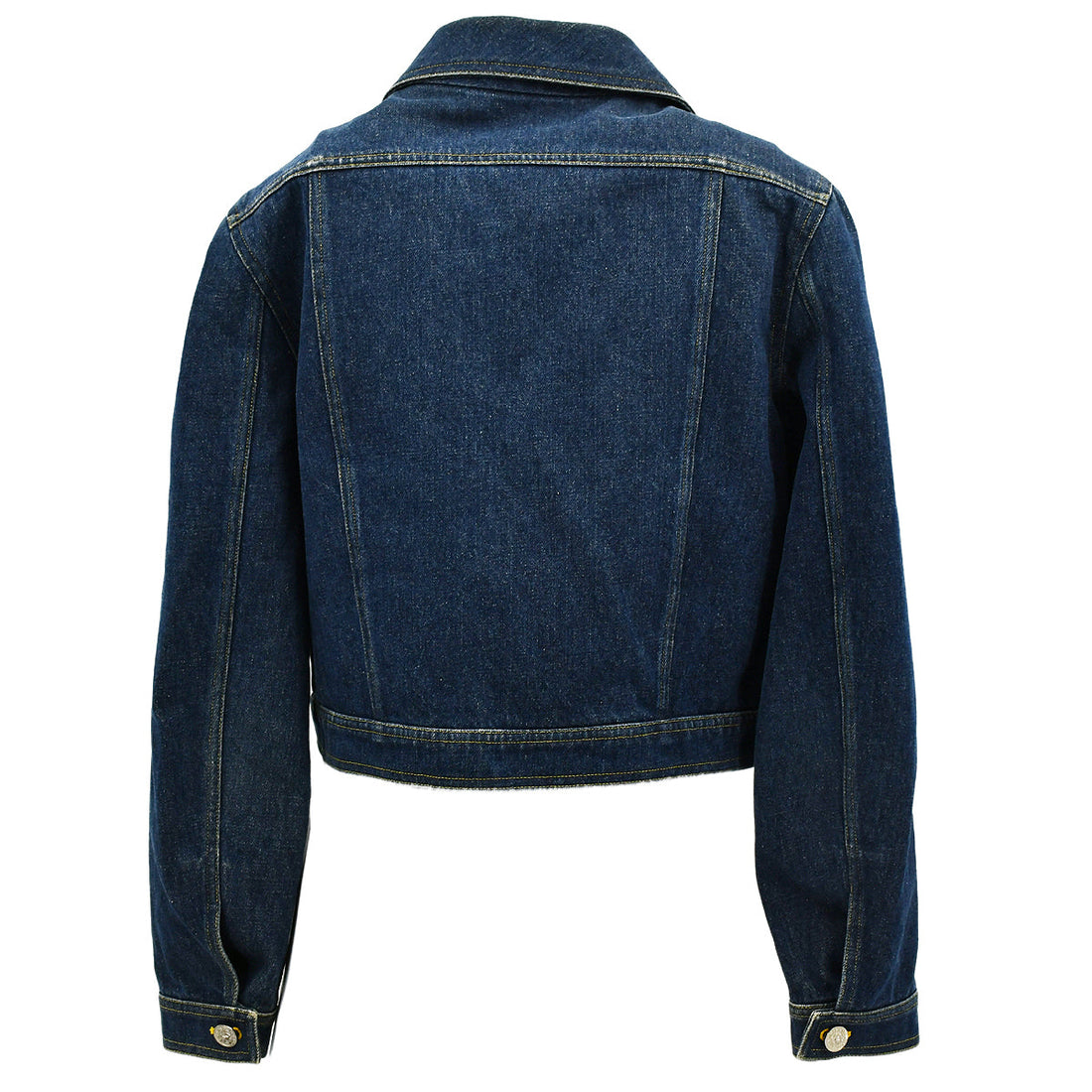 Chanel Single Breasted Denim Jacket Indigo