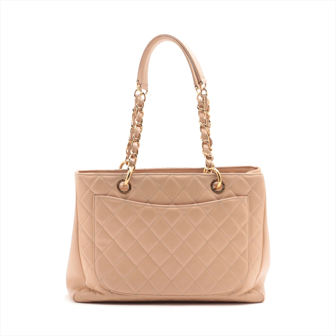 Chanel GST Caviar S Chantrotot Bag Beige G