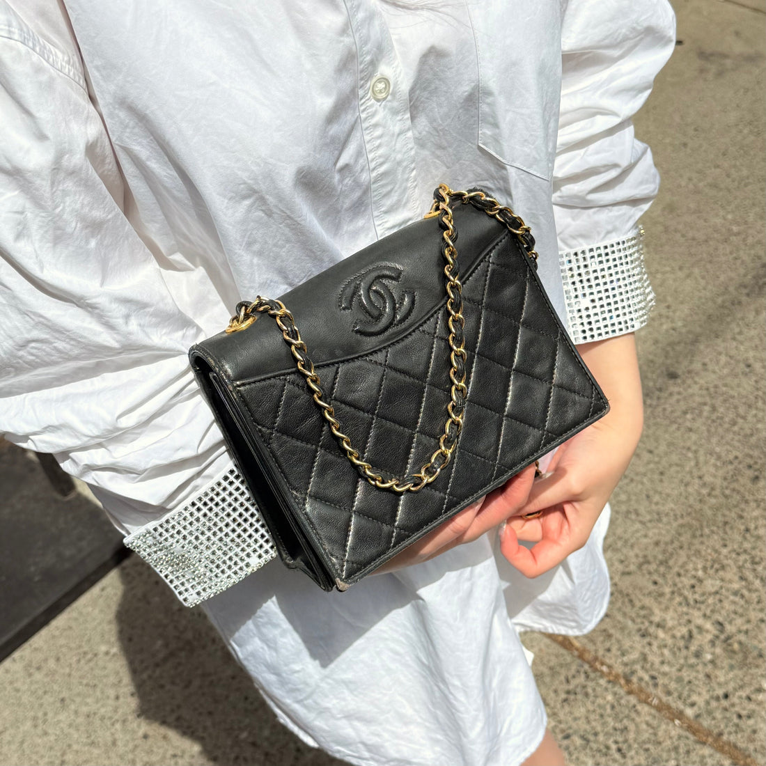 Chanel CC  Quilted Flap Bag