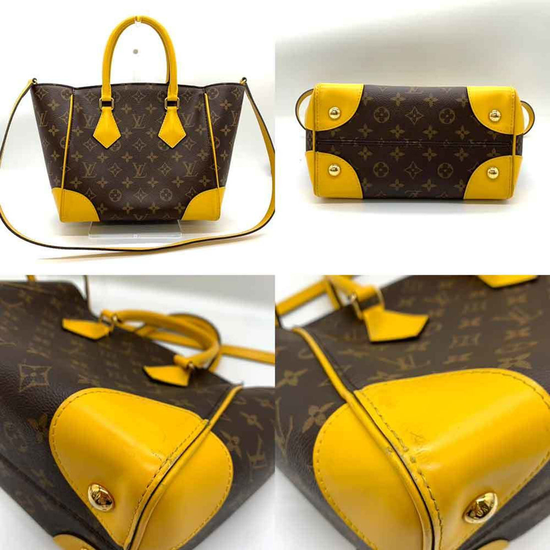 Louis Vuitton  Monogram yellow Monogram Handbag Shoulder Bag