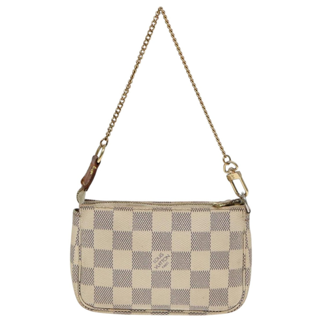 Louis Vuitton Mini Pochette Accessoires  Canvas Clutch Bag
