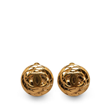 Chanel  Coco Rope Motif Earrings Gold