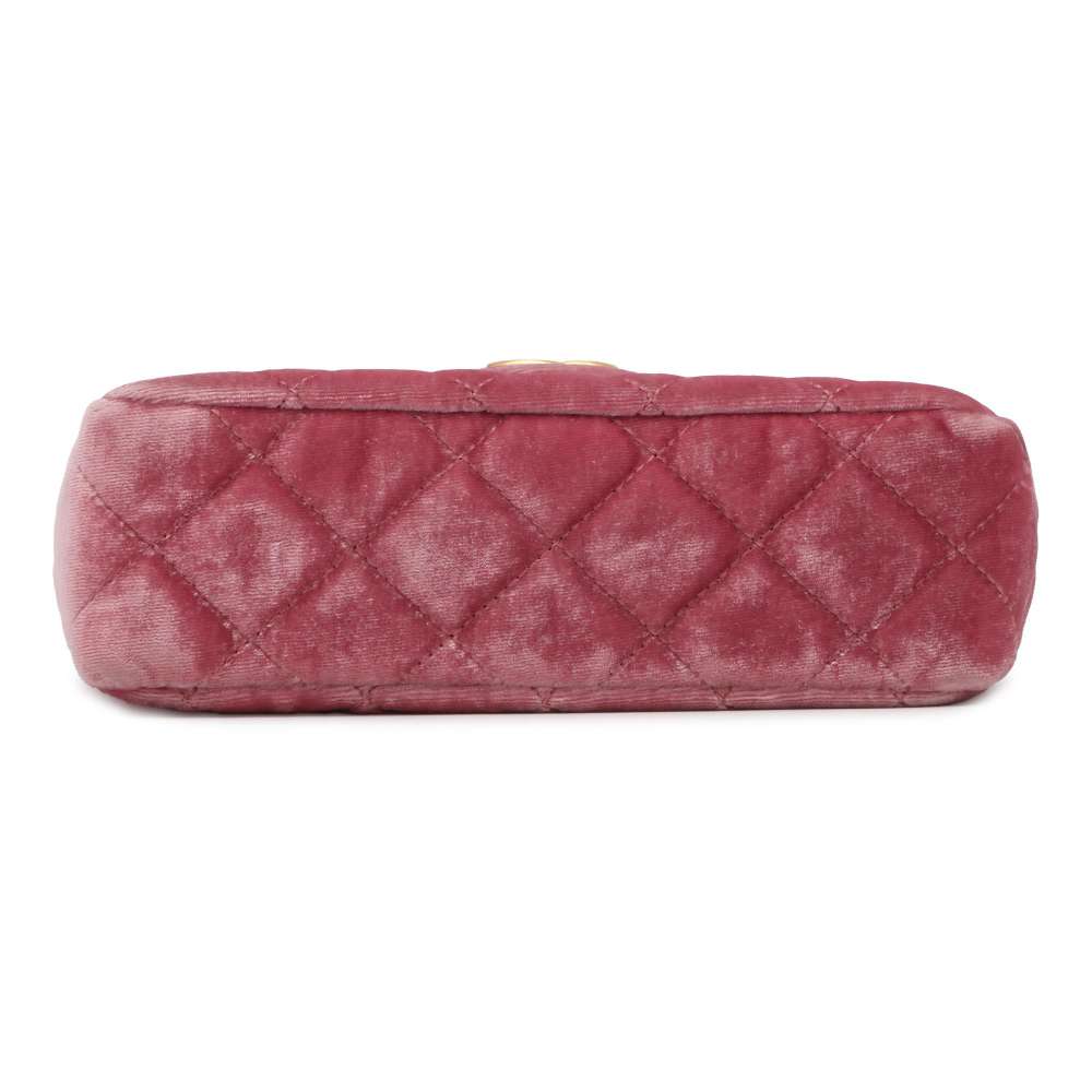 CHANEL Hobo Bag PinkAS4323 Velour Leather Size Small