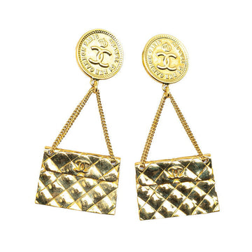 Chanel Coco no mark Coin Bag Motif Earrings