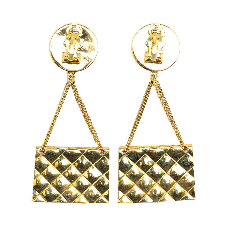 Chanel Coco no mark Coin Bag Motif Earrings