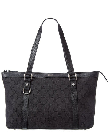 Gucci Black GG Canvas Tote (Replc )