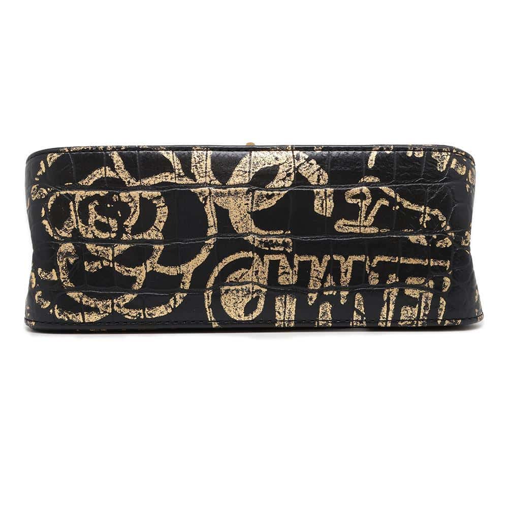 CHANEL 2.55 ChainShoulder Black/GoldAS0874 Embossed Leather