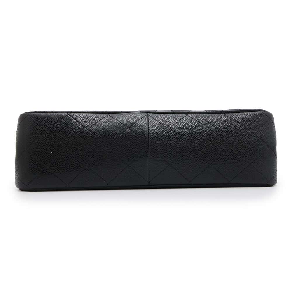 CHANEL Matelasse Double Flap ChainShoulder BlackA58600 Caviar Leather Size 30