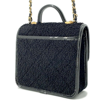 CHANEL Handle ChainShoulder Bag BlackAS3652 Jersy  Leather