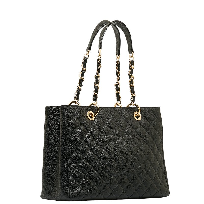 Chanel GT Cocono mark Chain  Bag Black Caviar S Lady Chanel