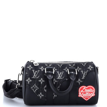 Nigo  Bandouliere Bag Monogram Denim and Taurillon Leather XS