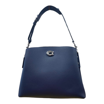 Handbag Designer By Coach In Navy, Size:Medium