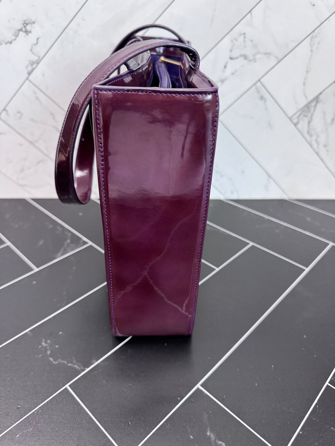 Chanel Plum New 1:1 Rep Leather Shoulder Bag