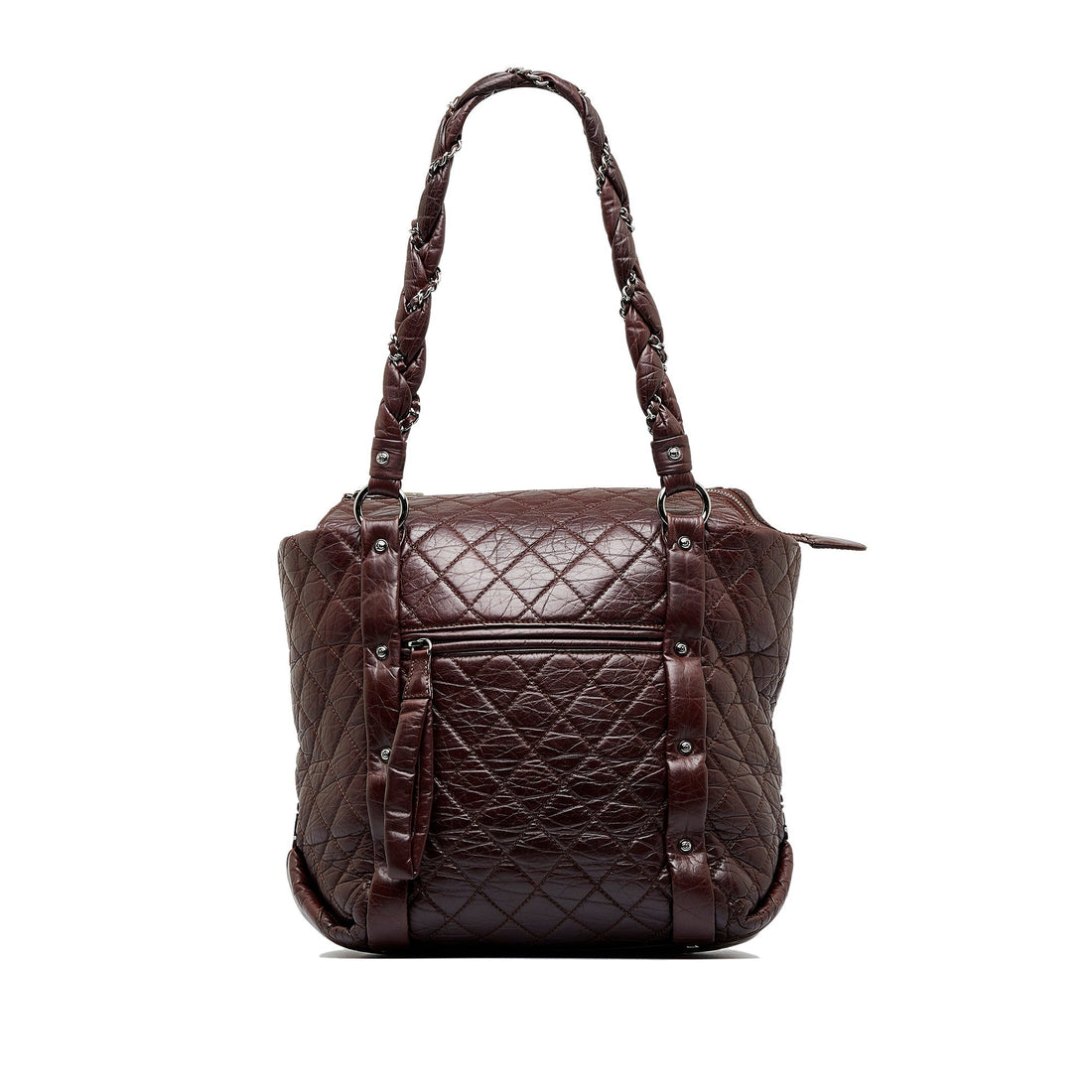 Brown Top Quality Chanel Lady Braid Shopping Tote