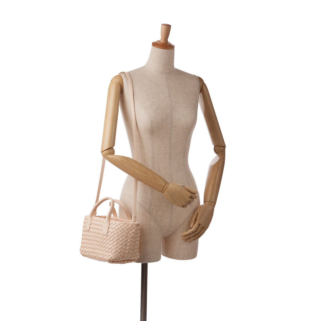 Bottega Veneta Cabat Tote Mini Light Pink Intrecciato