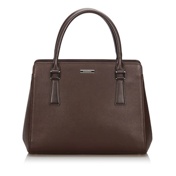 Burberry Brown Dark Others Leather Tote Bag United Kingdom